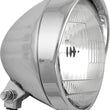 Load image into Gallery viewer, HardDrive - 5.75" Headlight Bottom Mount Chrome Grooved W/ Visor - 820-0305C