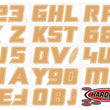 Load image into Gallery viewer, Hardline Boat Lettering Registration Installation Kit 3 in. - 900 Brown