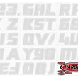 Load image into Gallery viewer, Hardline Boat Lettering Registration Installation Kit 3 in. - 900 Silver