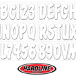 Load image into Gallery viewer, Hardline Boat Lettering Registration Kit 3 in. - 200 White solid