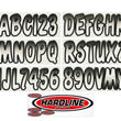 Load image into Gallery viewer, Hardline Boat Lettering Registration Kit 3 in. - 200 White/Black