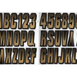 Load image into Gallery viewer, Hardline Boat Lettering Registration Kit 3 in. - 300 Beige/Black