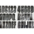 Load image into Gallery viewer, Hardline Boat Lettering Registration Kit 3 in. - 300 Chrome/Black
