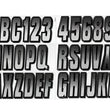 Load image into Gallery viewer, Hardline Boat Lettering Registration Kit 3 in. - 300 White/Black