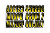 Hardline Boat Lettering Registration Kit 3 in. - 300 Yellow/Black