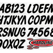 Load image into Gallery viewer, Hardline Boat Lettering Registration Kit 3 in. - 400 Black Solid