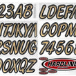 Load image into Gallery viewer, Hardline Boat Lettering Registration Kit 3 in. - 400 Brown/Black