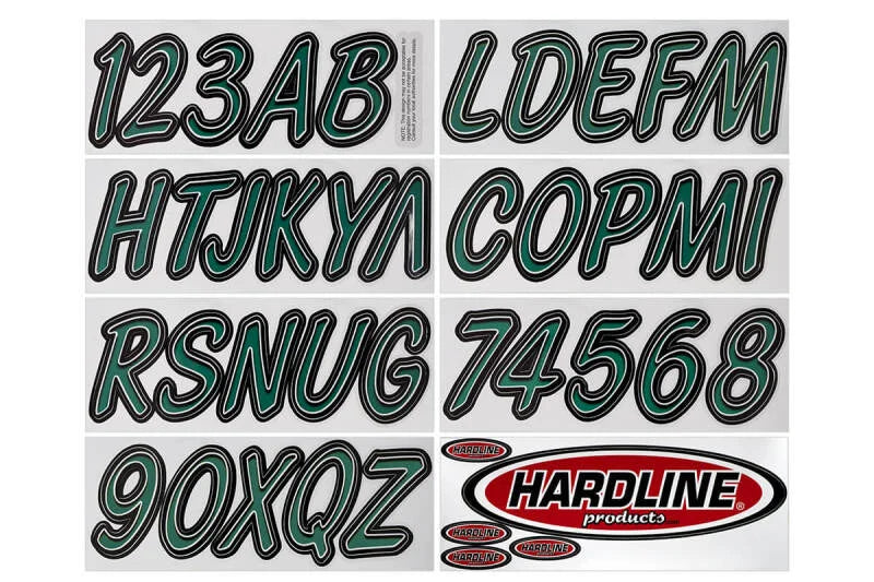 Hardline Boat Lettering Registration Kit 3 in. - 400 Forest...