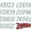 Load image into Gallery viewer, Hardline Boat Lettering Registration Kit 3 in. - 400 Silver Solid