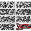 Load image into Gallery viewer, Hardline Boat Lettering Registration Kit 3 in. - 400 Silver/Black