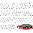 Load image into Gallery viewer, Hardline Boat Lettering Registration Kit 3 in. - 400 White Solid