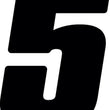 Load image into Gallery viewer, Hardline Dirt Digits 3pk 4 in. - High Gloss Number 5 - Black