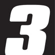 Load image into Gallery viewer, Hardline Dirt Digits 3pk 5.5 in. - High Gloss Number 3 - White
