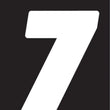 Load image into Gallery viewer, Hardline Dirt Digits 3pk 5.5 in. - High Gloss Number 7 - White