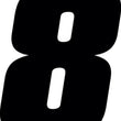Load image into Gallery viewer, Hardline Dirt Digits 3pk 5.5 in. - High Gloss Number 8 - Black