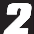 Load image into Gallery viewer, Hardline Dirt Digits 3pk 7 in. - High Gloss Number 2 - White
