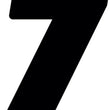 Load image into Gallery viewer, Hardline Dirt Digits 3pk 7 in. - High Gloss Number 7 - Black