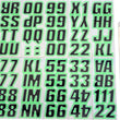 Load image into Gallery viewer, Hardline Snowmobile Lettering Registration Kit 2 in. - 500 Black/Kiwi Green