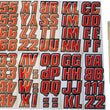 Load image into Gallery viewer, Hardline Snowmobile Lettering Registration Kit 2 in. - 500 Red/Black