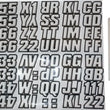 Load image into Gallery viewer, Hardline Snowmobile Lettering Registration Kit 2 in. - 500 Silver/Black