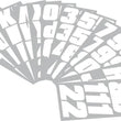 Load image into Gallery viewer, Hardline Snowmobile Lettering Registration Kit 2 in. - 500 Solid White/