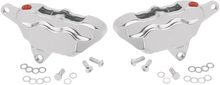 Load image into Gallery viewer, Hawg Halters Inc 4-Piston Caliper - Dual Disc - Front - Chrome FKDDCC550 - Main Product View