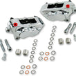 Load image into Gallery viewer, Hawg Halters Inc 4-Piston Caliper - Dual Disc - Front - Chrome FKDDCC551 - Main Product View