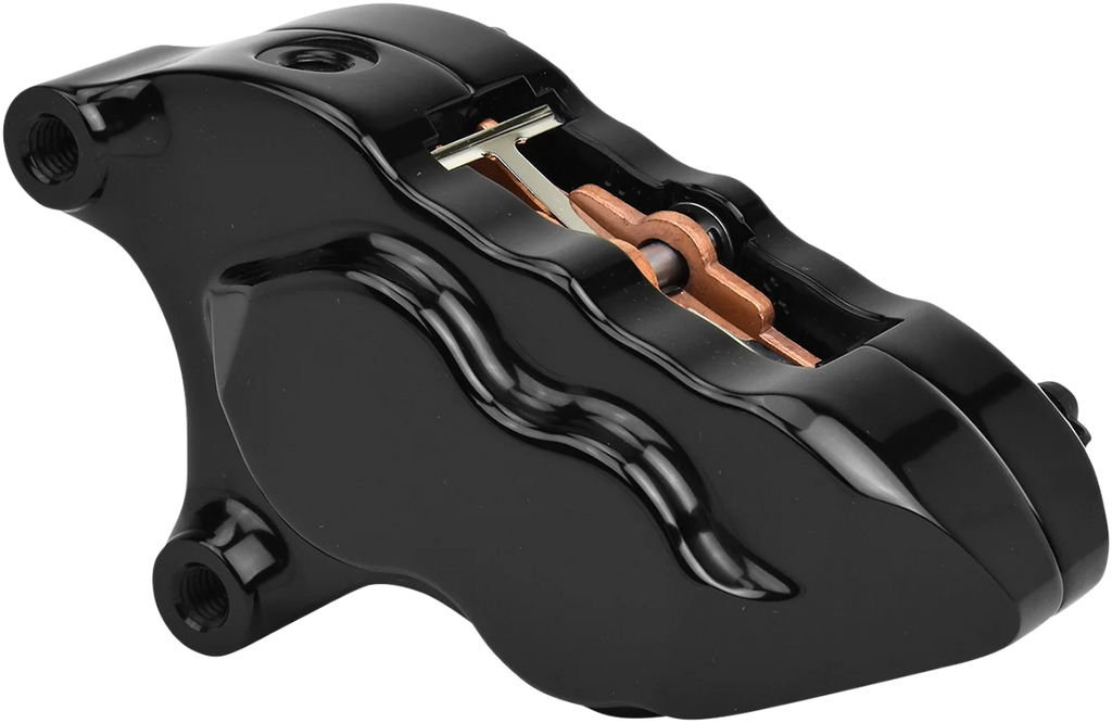 Hawg Halters Inc 4-Piston Caliper - Front - Black LHSAB5018 - Main Product View