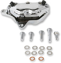 Load image into Gallery viewer, Hawg Halters Inc 4-Piston Caliper - Front - Chrome FKHSCC100 - Main Product View