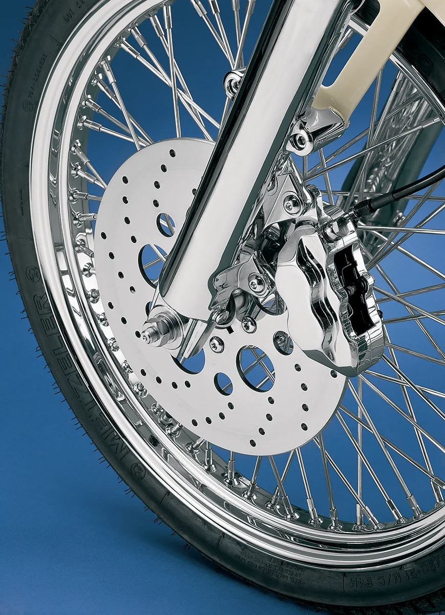 Hawg Halters Inc 4-Piston Caliper - Front - Chrome LHSCC500 - Side View