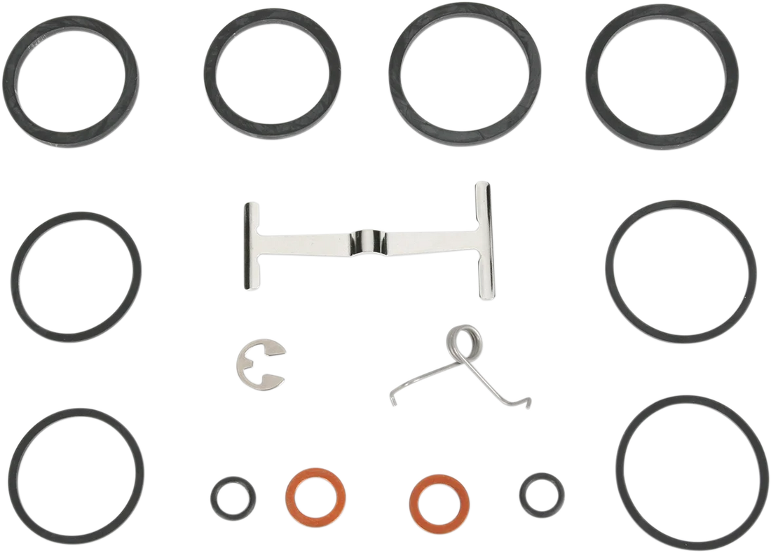 Hawg Halters Inc 4-Piston Caliper Rebuild Kit - Standard Bore HHI-101-002 - Side View