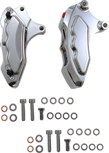 Load image into Gallery viewer, Hawg Halters Inc 6-Piston Dual Caliper - Chrome - 13" FKDDCC6013 - Side View
