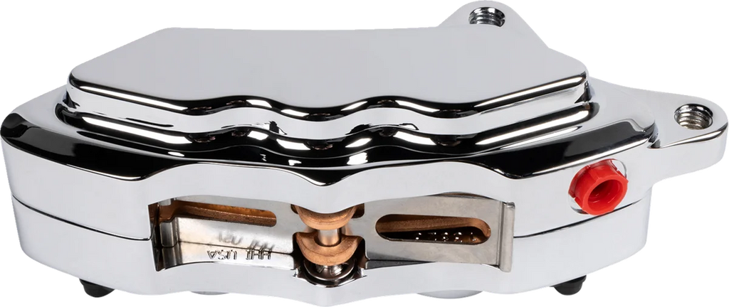 Hawg Halters Inc 6-Piston Front Caliper - '00-'07 Big Twin LHSCC6001 - Side View
