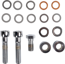 Load image into Gallery viewer, Hawg Halters Inc 6-Piston Front Caliper - '00-'07 Big Twin LHSCC6001 - Back View