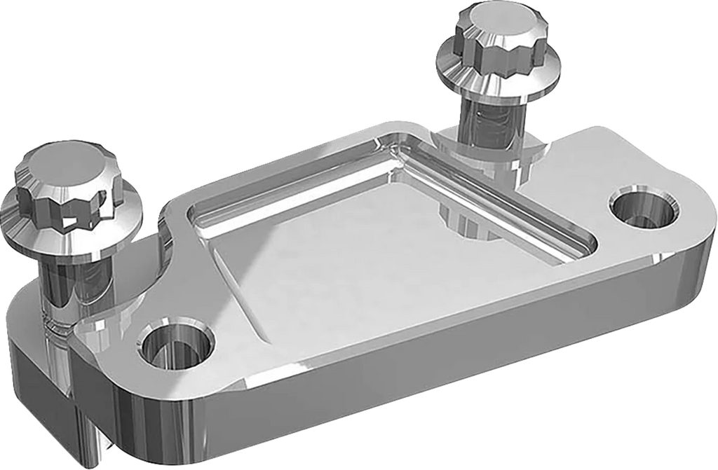 Hawg Halters Inc Axial Caliper Mount Adapter Bracket - Black FBAXAB-13LH - Side View