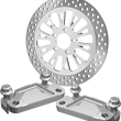 Load image into Gallery viewer, Hawg Halters Inc Axial Caliper Mount Adapter Bracket - Chrome FBAXCC-13LH - Side View