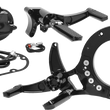 Load image into Gallery viewer, Hawg Halters Inc Mid Control Conversion Kit - Black - Knurled Pegs - FLH/FLT MCK-FH21AS-FK - Main Product View