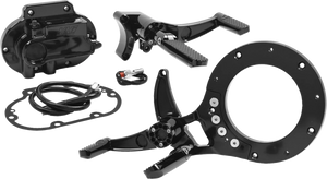 Hawg Halters Inc Mid Control Conversion Kit - Black - Knurled Pegs - FLH/FLT MCK-FH21AS-FK - Main Product View