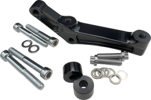 Load image into Gallery viewer, Hawg Halters Inc Radial Caliper Mount Adapter Kit - Black FBRMAB-108 - Side View