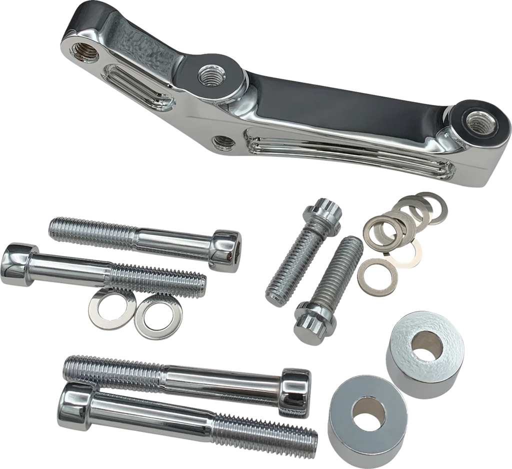 Hawg Halters Inc Radial Caliper Mount Adapter Kit - Chrome FBRMMC-108 - Side View