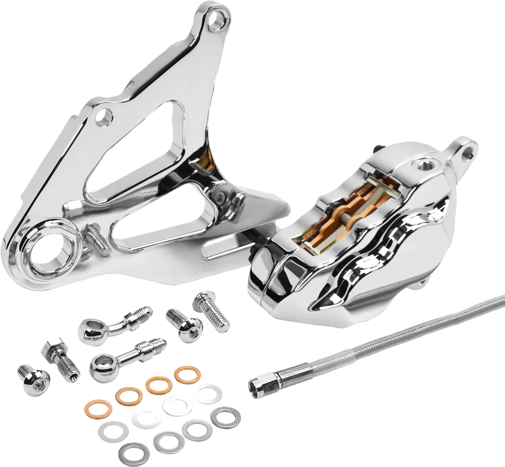 Hawg Halters Inc Rear Caliper - Chrome RKSTCC518 - Main Product View