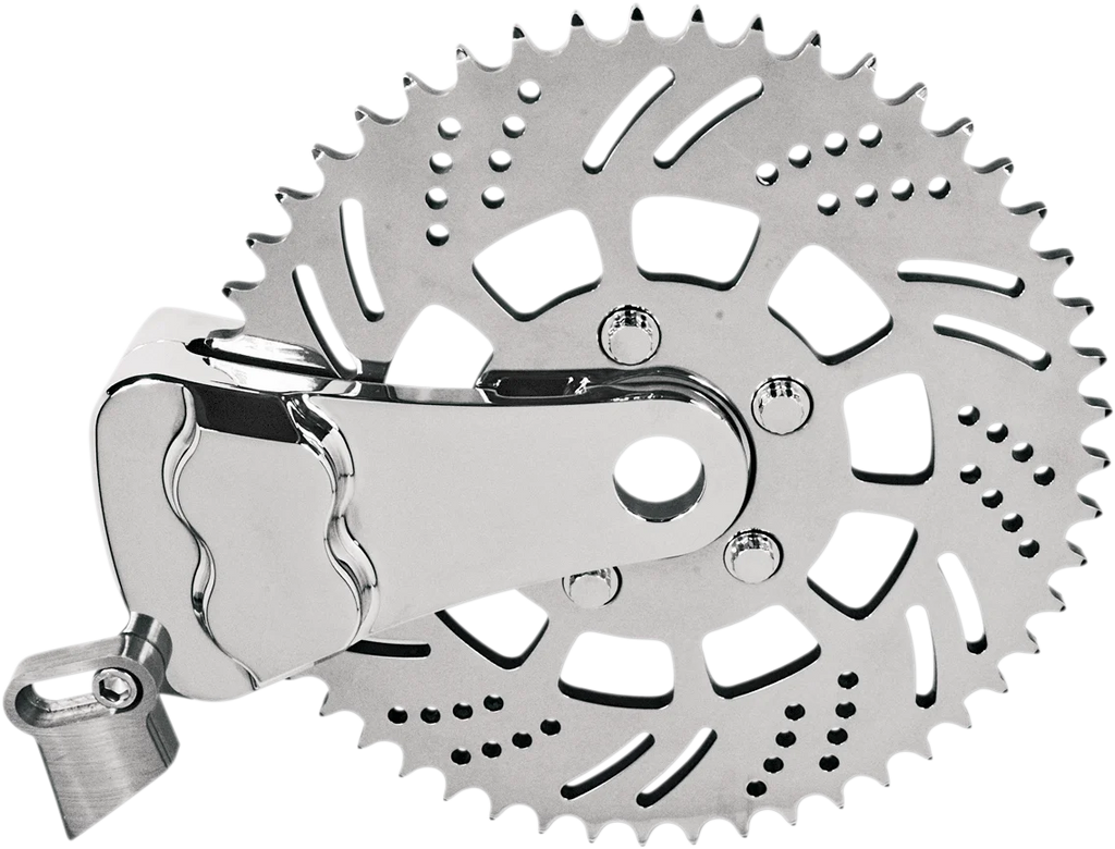Hawg Halters Inc Sprocket Brake Caliper - Left - Chrome RKSBLCC351 - Main Product View