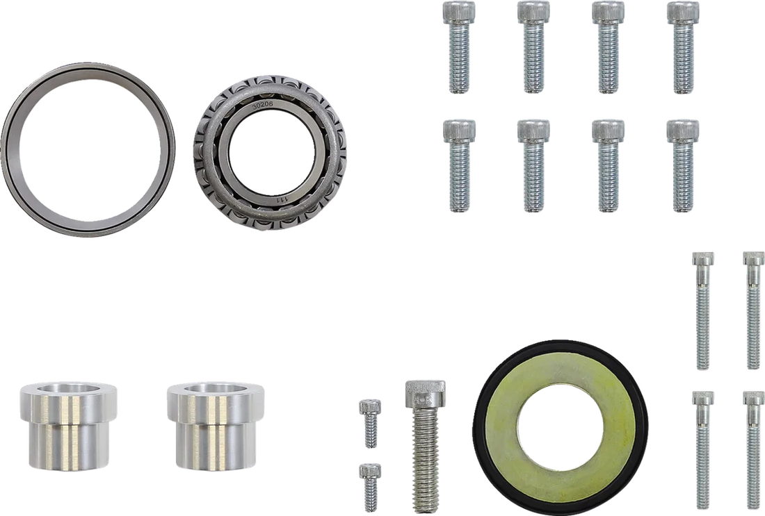 Hawg Halters Inc Triple Tree - 49 mm - Stock Replacement - Black 49FLAR3-SR14 - Side View