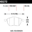 Load image into Gallery viewer, Hawk 00-06 Audi TT/00-06 TT Quattro 1.8L / 99-04 VW Golf GTI 2.8L Blue 9012 Race Front Brake Pads - Main Product View
