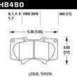 Load image into Gallery viewer, Hawk 00-06 Toyota Tundra / 03-16 Toyota 4Runner Performance Ceramic Street Front Brake Pads - Main Product View