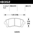Load image into Gallery viewer, Hawk 02-03 WRX / 98-01 Impreza / 97-02 Legacy 2.5L / 98-02 Forester 2.5L D721 Performance Ceramic St - Main Product View