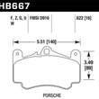 Load image into Gallery viewer, Hawk 02-05 Porsche 911 Carrera 4 Turbo Look/Carrera 4S Front DTC-60 Brake Pads - Main Product View