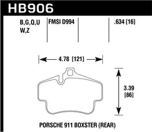 Load image into Gallery viewer, Hawk 02-10 Porsche 911 HPS 5.0 Rear Brake Pads - Main Product View