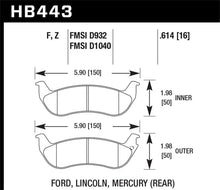 Load image into Gallery viewer, Hawk 03-04 Mercury Marauder DTC-30 Rear Race Pads - Main Product View