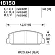 Load image into Gallery viewer, Hawk 03-05 Mazda 6 / 84-95 Mazda RX-7 DTC-60 Race Rear Brake Pads - Additional View 5